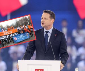 Konwencja KO w Gliwicach. Trzaskowski, Tusk i protesty