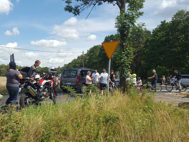 W Henrykowie koło Leszna kibice czekają na kolarzy 80. Tour de Pologne 