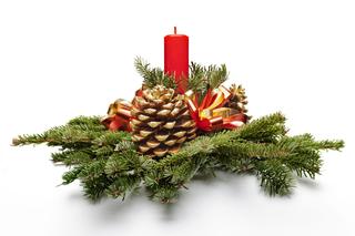 Bożonarodzeniowy stroik na grób