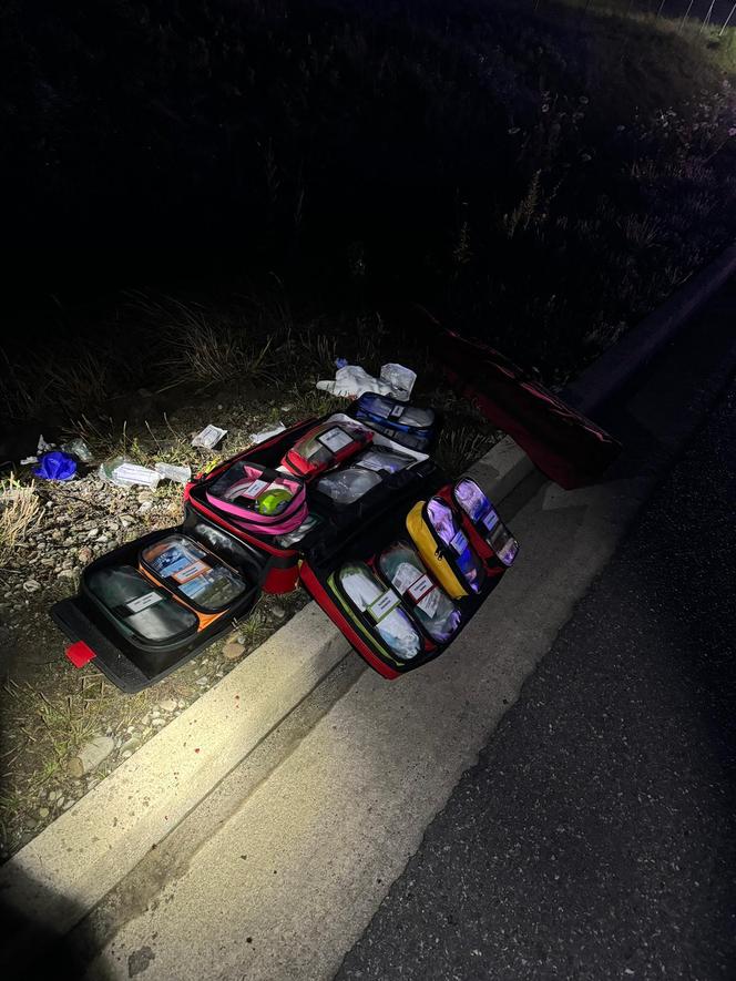 Groźny wypadek na A4 koło Tarnowa w piątek nad ranem 12.07.2024r.