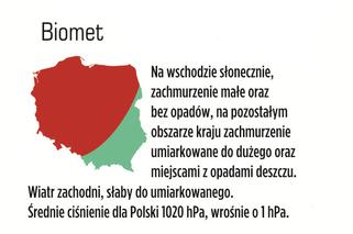Prognoza pogody na piątek, 14 czerwca 2013: Warszawa – 24, Poznań - 21, Katowice – 23, Gdańsk - 19
