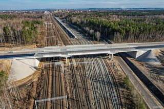 Budowa obwodnicy Poręby i Zawiercia. Zdjęcia z marca 2025