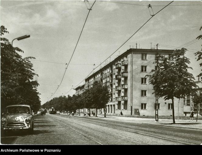 Ulica Jarosława Dąbrowskiego w Poznaniu w czasach PRL-u