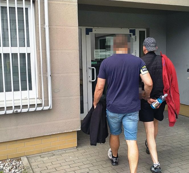 Akcja policji na ul. Brzeskiej