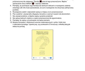 Matura 2025: matematyka 6.05.2025. Arkusze CKE i odpowiedzi. Poziom podstawowy 1 i 2 część [Formuła 2015]