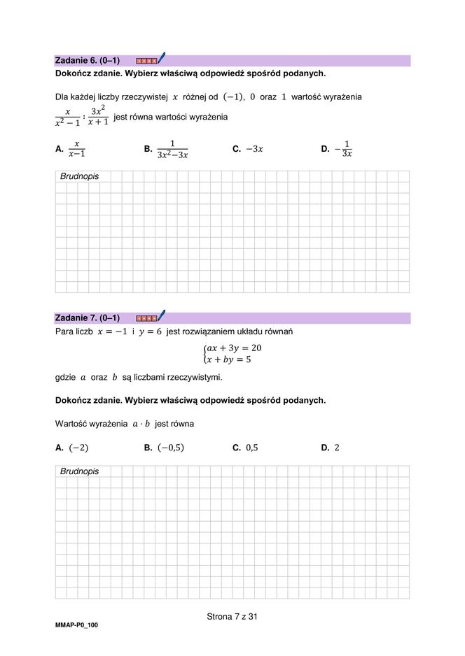 Matura próbna z matematyki. Mamy arkusz zadań CKE 