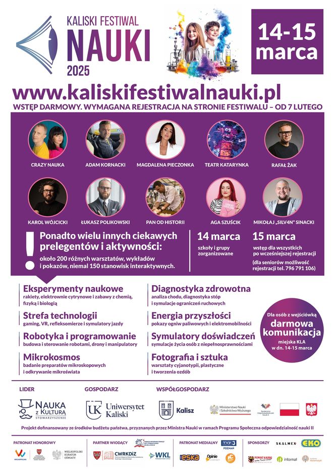 Przed nami II Kaliski Festiwal Nauki. Co będzie się działo?