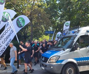 Pikieta górników i hutników w Warszawie (28.08.2025)