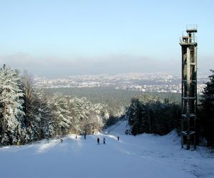 Skocznia narciarska w Kielcach na starych fotografiach