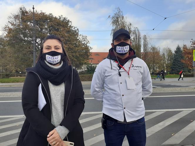 Protest branży gastronomicznej w Toruniu