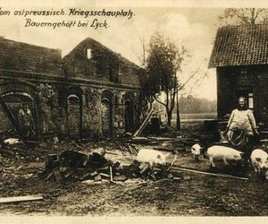 Ełk na zdjęciach z I wojny światowej. Miasto było całkowicie zniszczone