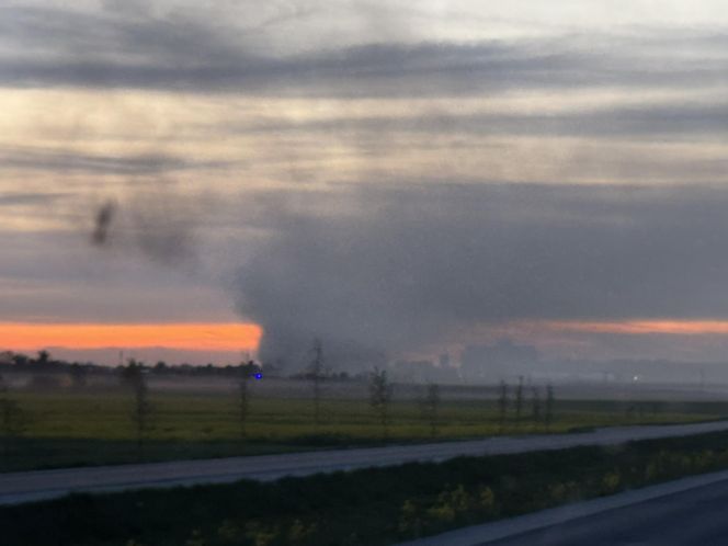 Pożar budynku socjalnego w Człuchowie. Ewakuacja mieszkańców