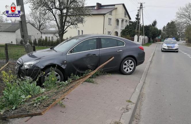 Kolizja dwóch Opli w Kraczewicach Prywatnych