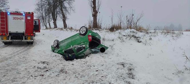 Śnieżyca w Świętokrzyskiem. Były wypadki i kolizje