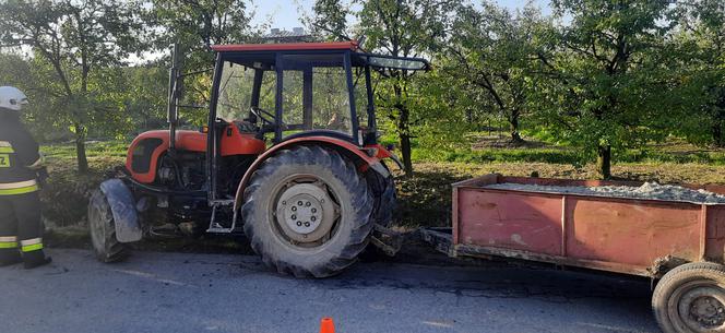 Śmiertelny wypadek w Szczereżu. Nie żyje rowerzysta potrącony przez traktor