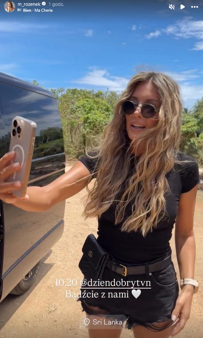 Małgorzata Rozenek na Sri Lance