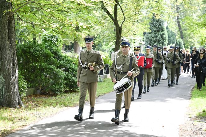 Tadeusz Rolke pogrzeb. Monika Olejnik z partnerem
