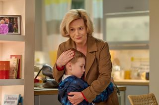 Na Wspólnej odc. 4055: Danka (Lucyna Malec), Szymek (Ksawery Kamiński)