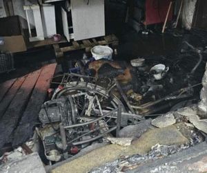 Pożar mieszkania na Osowej Górze w Bydgoszczy