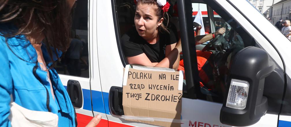 Wielki protest medyków w Warszawie