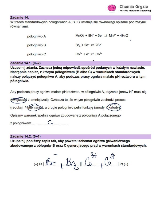 Matura 2025 chemia rozszerzona - odpowiedzi do wszystkich zadań z arkusza CKE 16.05.2025 - Formuła 2023