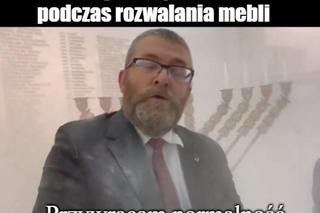 Najlepsze memy o Grzegorzu Braunie. Tak internet śmieje się z zachowania polityka
