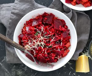 Kaszotto z burakami: przepis z kaszą pęczak