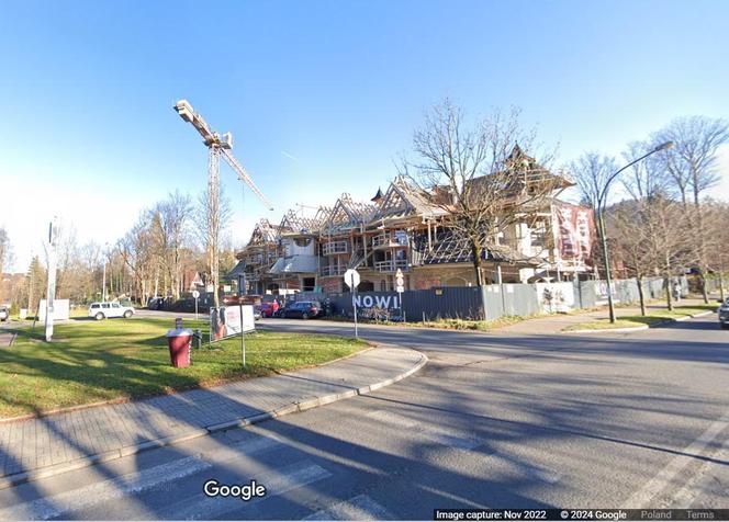 Hotel Bajkowy w Zakopanem. Zdjęcie z Map Google