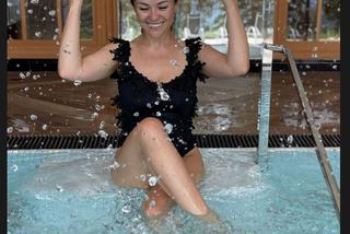 Katarzyna Cichopek na Instagramie na basenie w Zakopanem