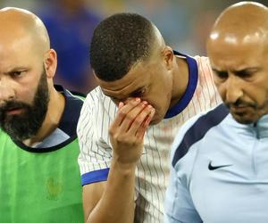 Kontuzja nosa Mbappe podczas Euro 2024