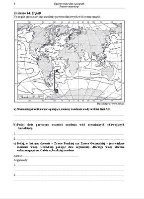 Arkusz geografia rozszerzony matura 2014