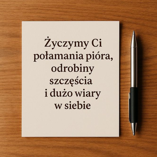 Życzenia dla maturzystów 2025. Czego życzyć przed egzaminem dojrzałości?