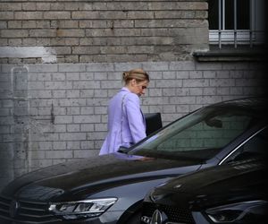 Marta Nawrocka zastosowała color blocking