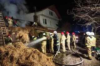 Pożar budynku gospodarczego w Czyżowie w gminie Łagów