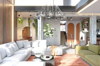 Udało się okiełznać powierzchowny chaos. 100-m eklektyczne mieszkanie w soczystych kolorach