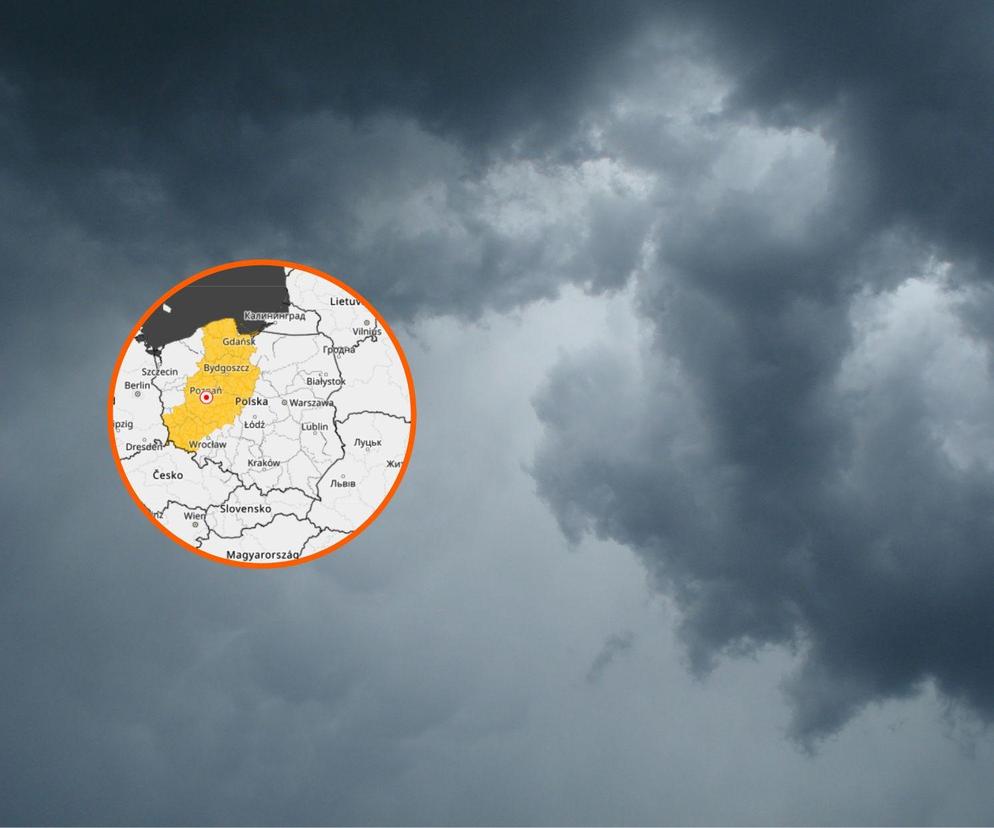 Ostrzeżenie IMGW dla Wielkopolski przed burzami 