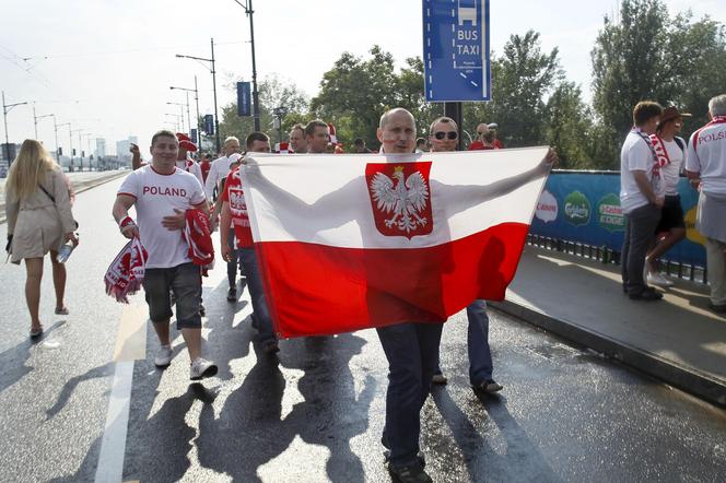 Kibice przed meczem Polska - Grecja