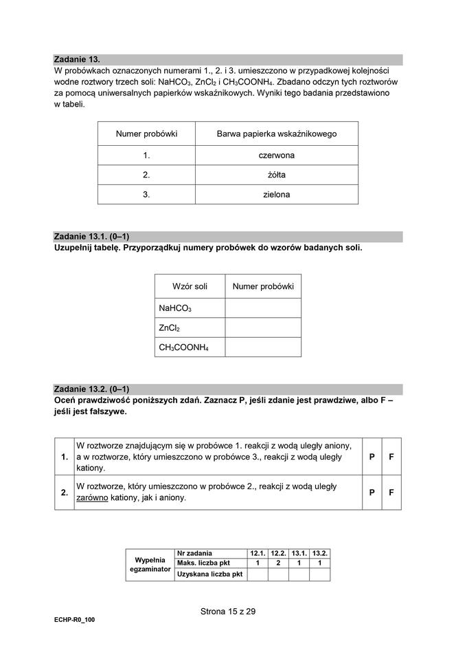 Matura 2024: chemia rozszerzona w formule 2015 - arkusze CKE i sugerowane odpowiedzi