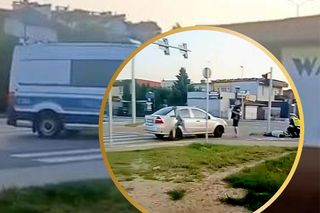 Policyjna obława w Bydgoszczy. Świadek wypadku, zamiast pomóc, uciekł do lasu. Miał manię w oczach! [WIDEO]
