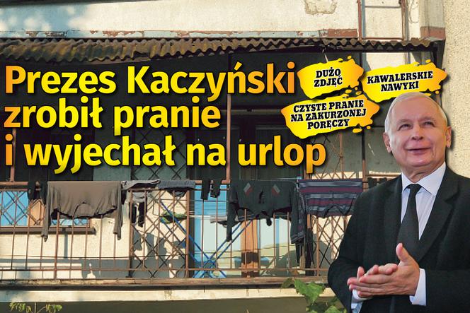 Prezes Kaczyński zrobił pranie