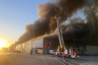 Marywilska 44, pożar. Przyczyną było podpalenie na zlecenie Rosji