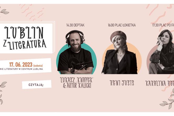 Lublin z literaturą - plakat wydarzenia