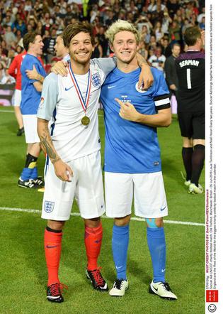 Soccer Aid 2016: Niall Horan i Louis Tomlinson
