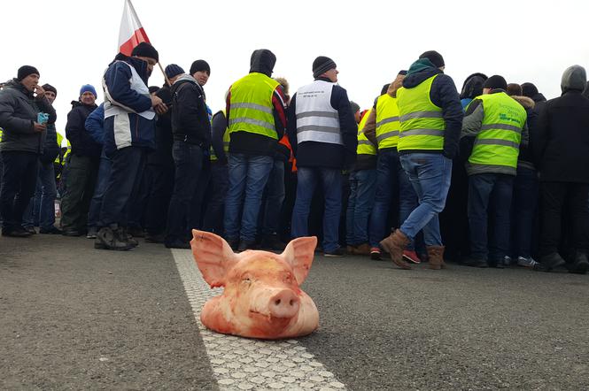 Protestujący rolnicy jadą do Warszawy, zdjęcie z wczoraj