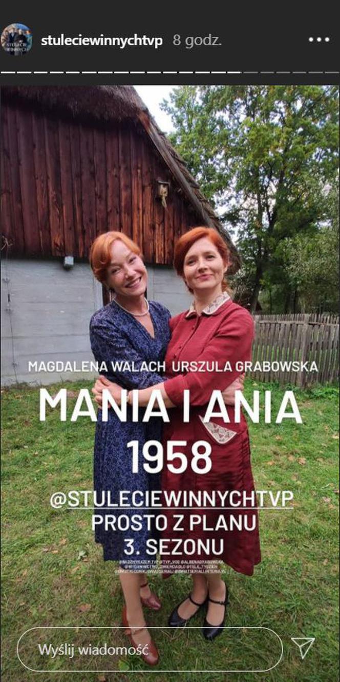 Stulecie Winnych 3 sezon. Ania (Urszula Grabowska), Mania (Magdalena Walach)