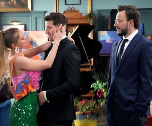 	Barwy szczęścia odc. 3065. Justin (Jasper Sołtysiewicz), Ewa Poraj (Nicole Bogdanowicz), Kajtek (Jakub Dmochowski)