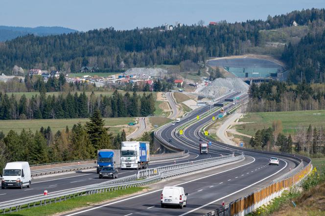 Budowa drogi S7 Naprawa - Skomielna Biała