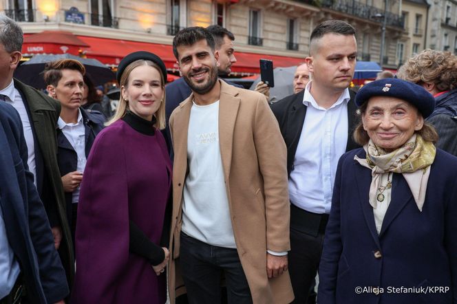 Marta Nawrocka w katedrze Notre Dame w Paryżu
