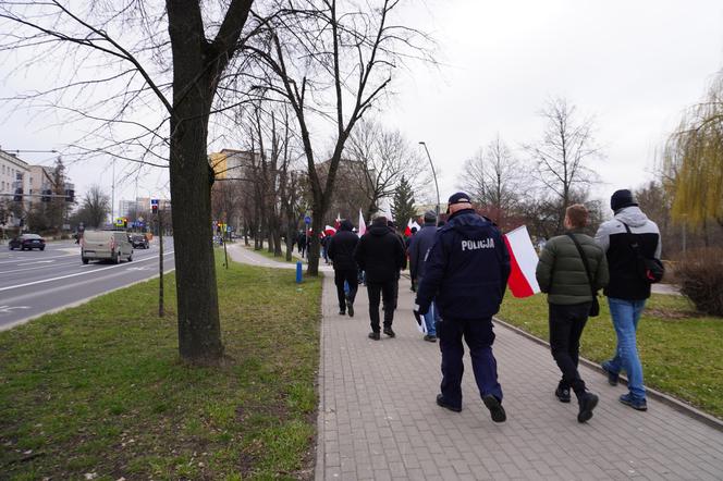 Protest rolników w Białymstoku. Przemarsz ulicami miasta 4 marca