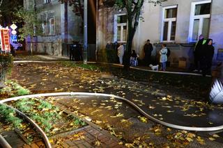 Pożar kamienicy przy ulicy Rejtana w Tarnowie